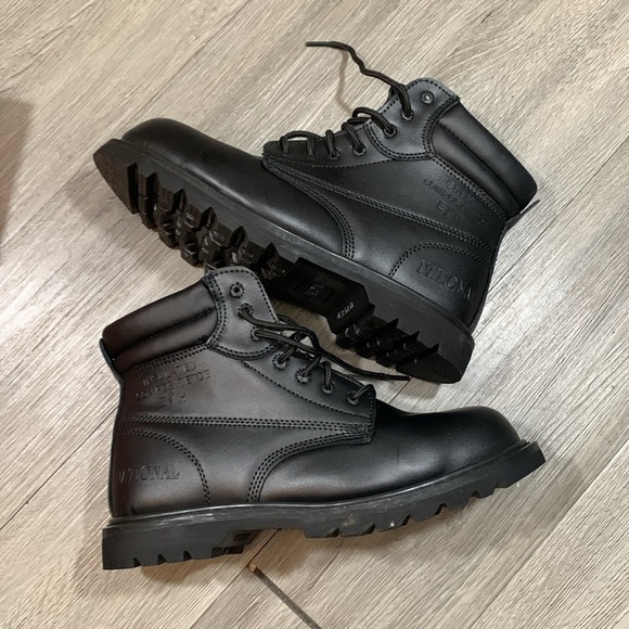 National Black‎ Leather Composite Toe Electric Hazard Boots New in Box Size 10 main image 9